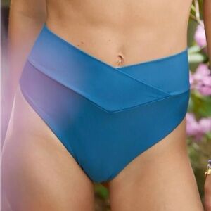 Aerie Crossover High Cut Cheeky Bikini Bottom